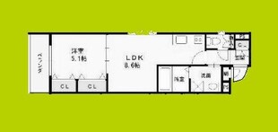 クレアール大久保町の物件間取画像